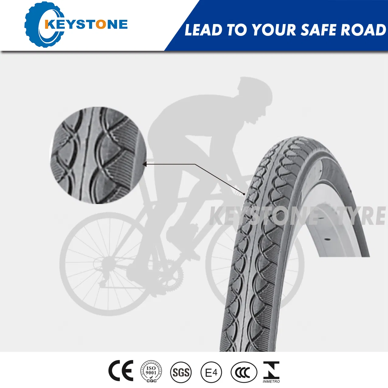 Шина BMX 20x1.75 с сертификатом ECE для стабильности