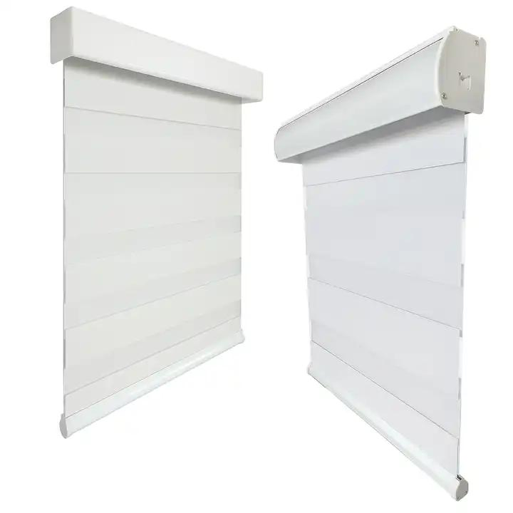 Automatic Electric Window Zebra Roller Blinds Shades