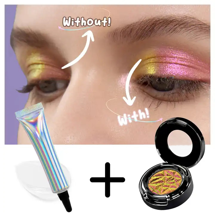Private Label Vegan Eye Primer Cosmetics Glitter Glue Eyeshadow Base Primer