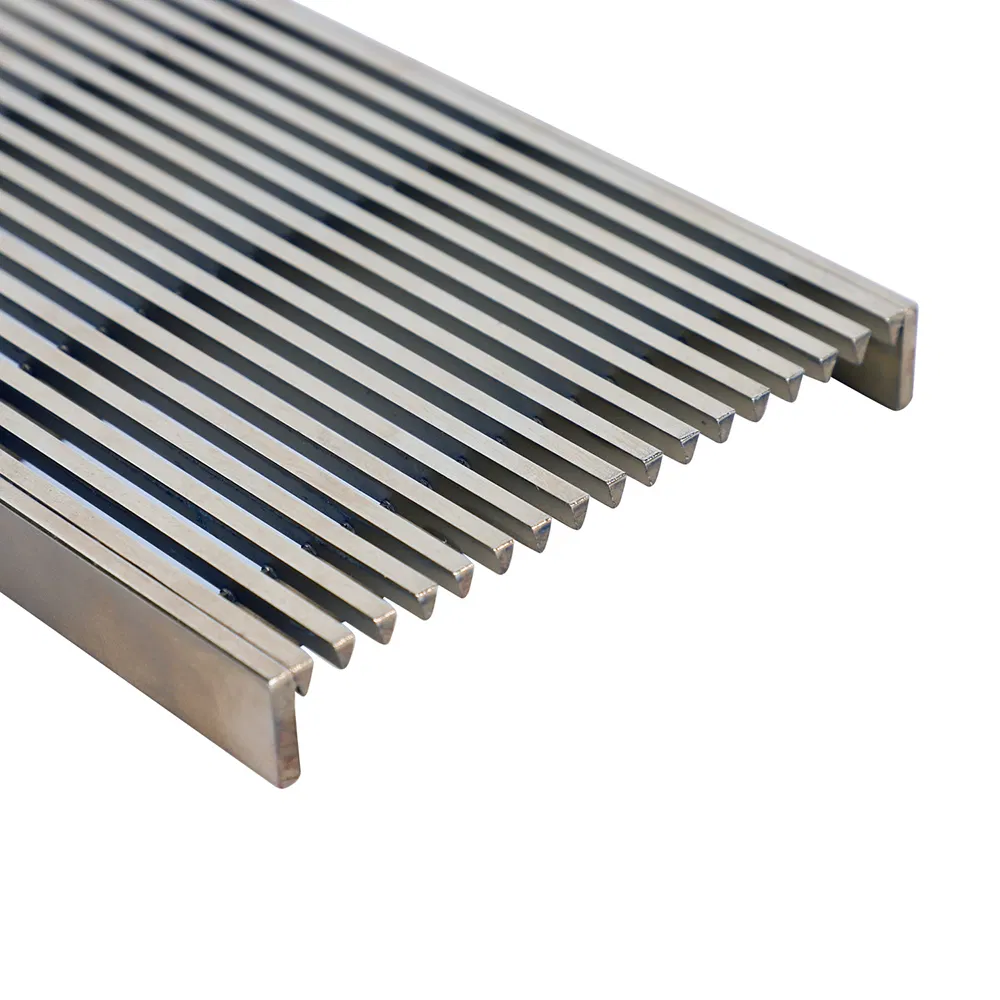 Stainless Steel Shower Drain Grate for Bathroom Strip Shower Trench Floor Drain Grate