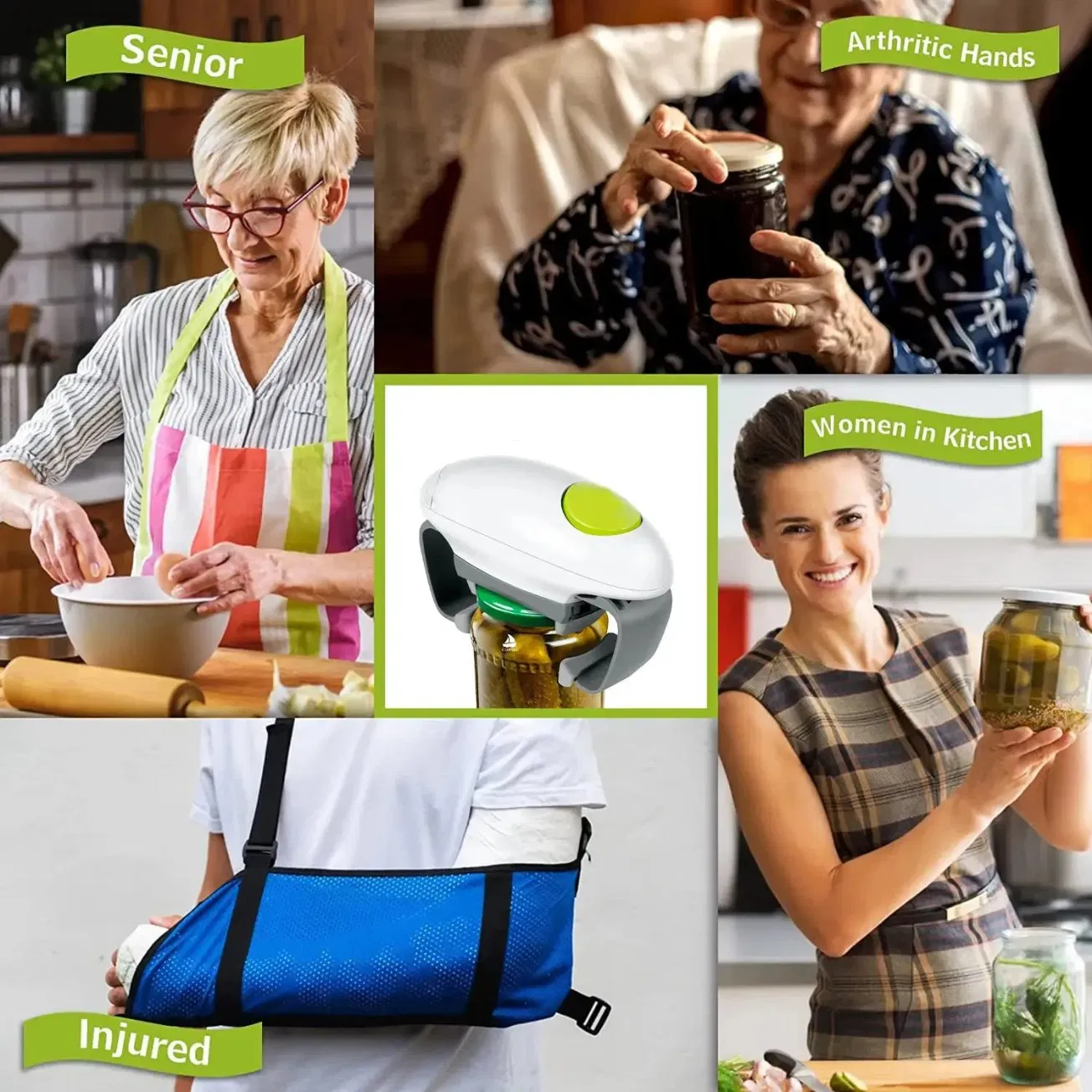 Wholesale New Kitchen Tools Electric Automatic Can Opener Jar Opener Bottle Opener