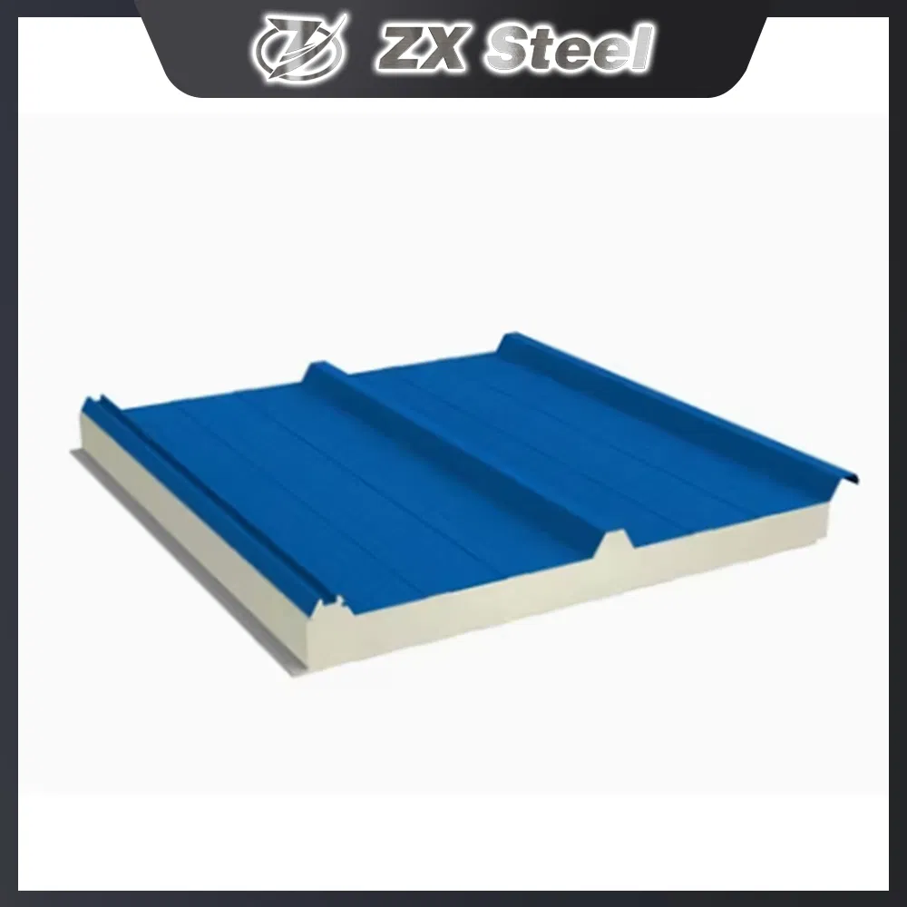100mm Insulated Metal PIR Wall PU Roof Panel Poliuretan Polyurethane Sandwich Panel Cold Room Panels