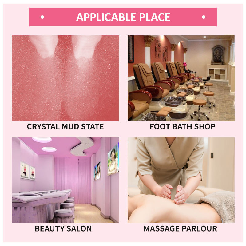 Aixin Cosmetics Foot Care Crystal Jelly Foot SPA Exfoliating Moisturizing Foot Bath Salt Rose Foot Mask