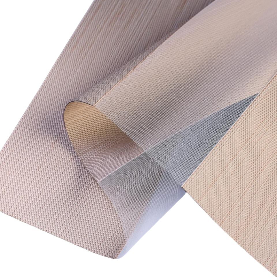 Water Resistant Polyester Zebra Roller Blinds Sunscreen Fabric Window Blinds Blackout Fabric