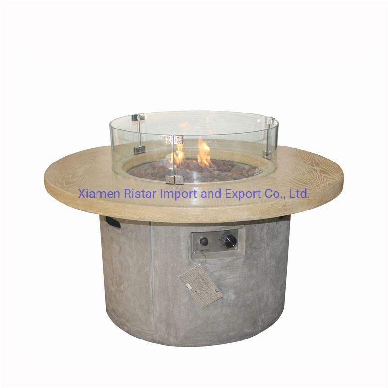 Fiberglass Reinforced Concrete Tabletop Fire Pit Table Top