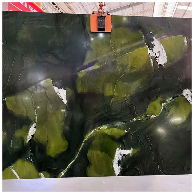 Leathered Avocado Green Quartzite Slabs