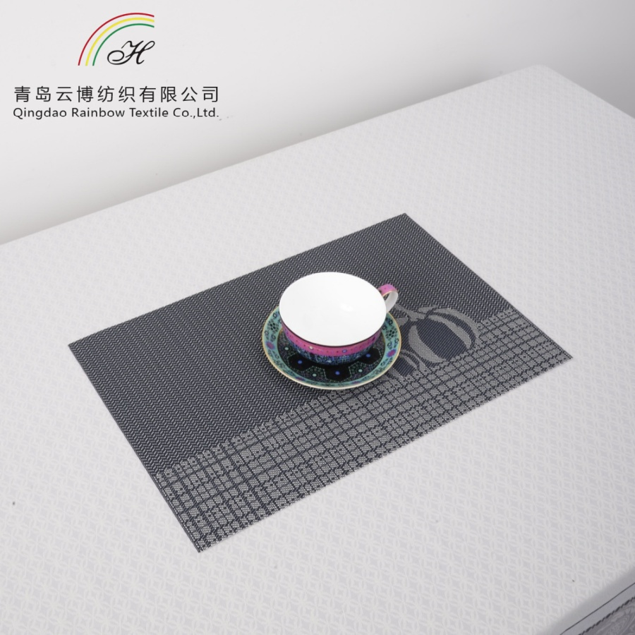 Wholesale Table Decor Rectangle Place Mat Custom Polyester Waterproof Dining Table Placemat with Printing