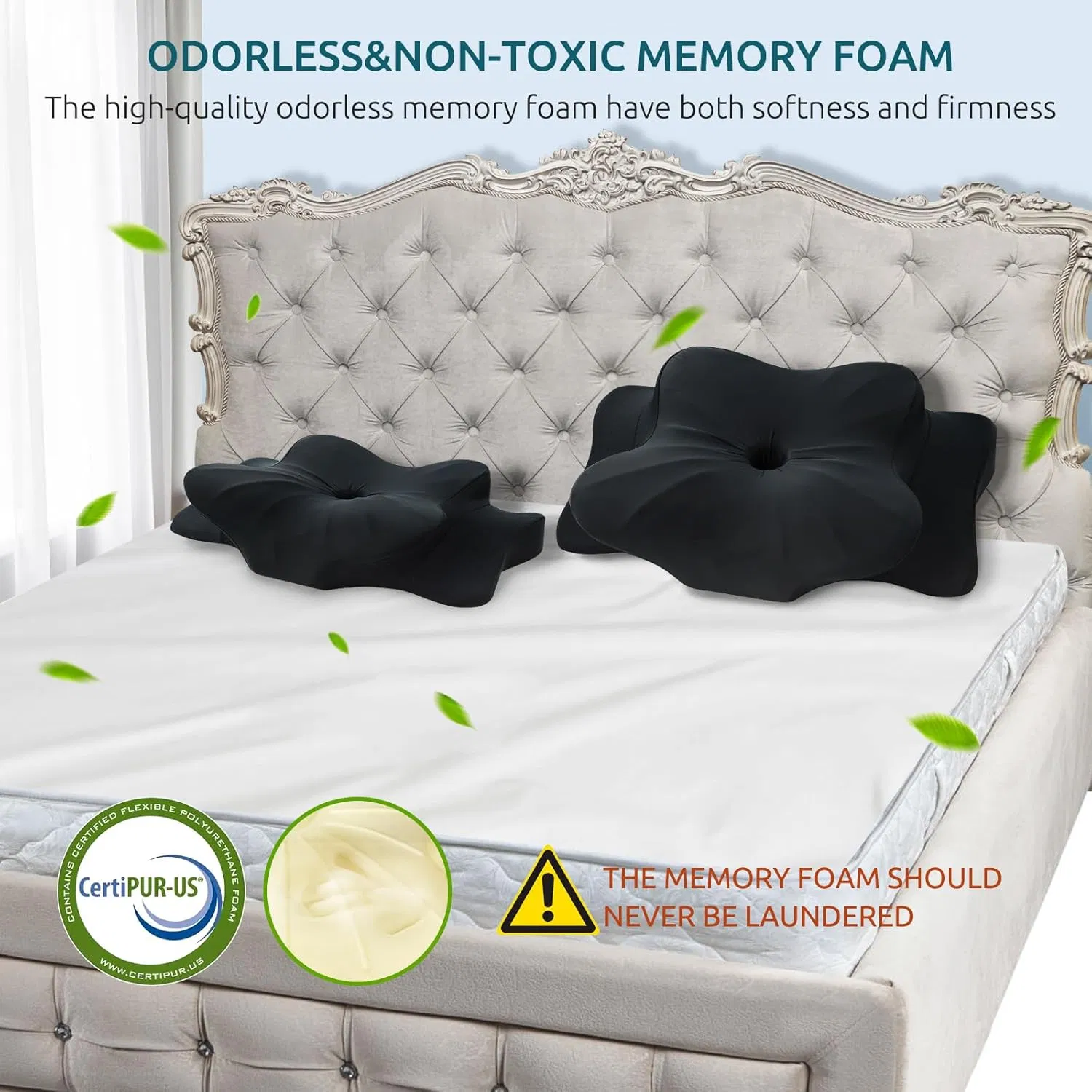 Ergonomiccervical Pillow for Neck and Shoulder, Contour Memory Foam Pillow