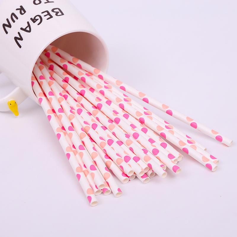 Festive Red Polka DOT Straws for Fun Party Drinks