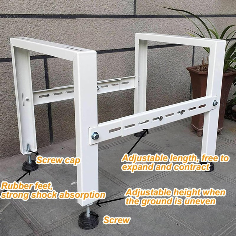 Adjustable Ductless Mini Split Air Conditioner Support Stand for Outdoor AC Unit