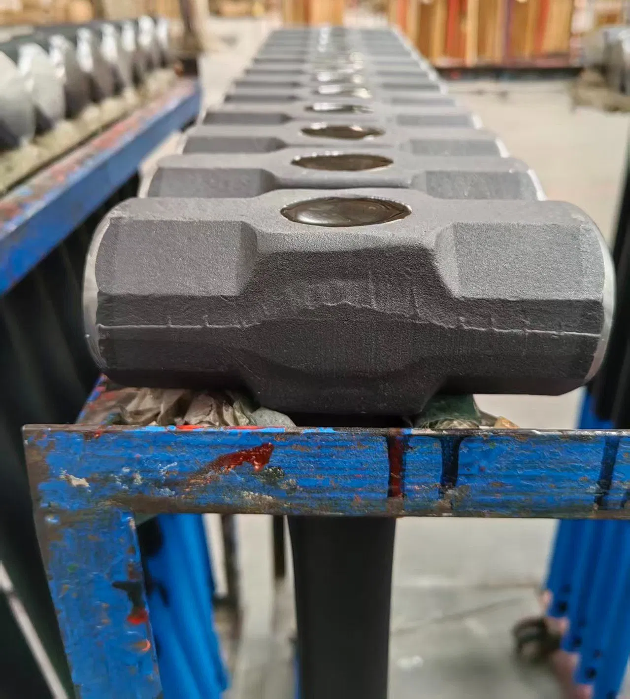 High Quality Forged Steel Hickory Handle 12lb Striking Tools Sledge Hammer