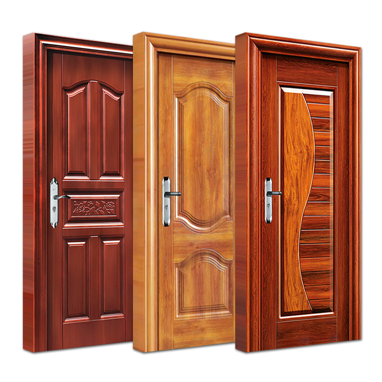 China Supplier Custom Made Home Residential Interior Room Sound Proof Steel Security Door Design for Sale