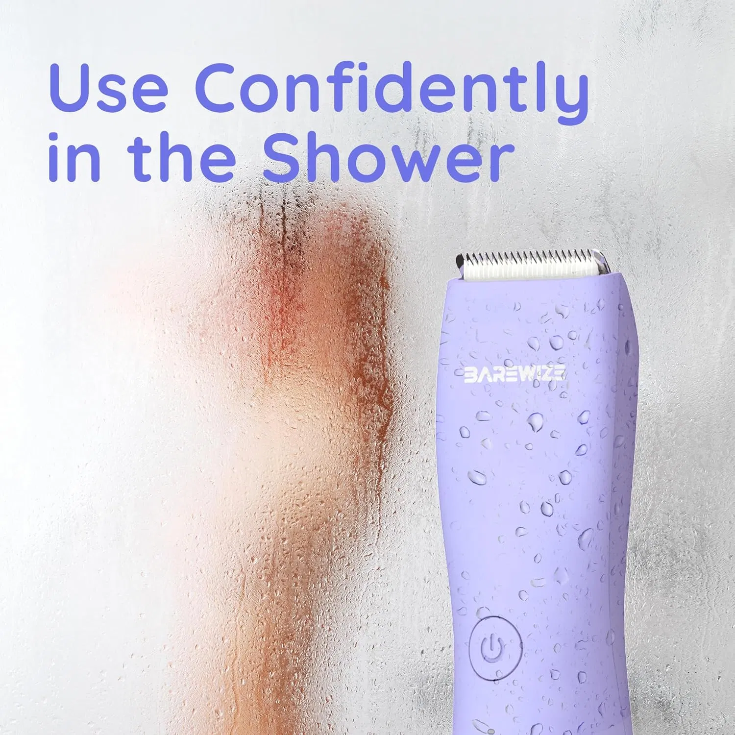 Electric Bikini Trimmer for Women - 2 in 1 Electric Lady Pubic Hair Groomer Painless Hair Removal Razor Body Shaver, Portable Ladies Shaver
