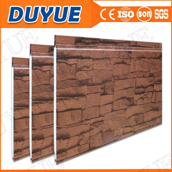 EPS Sandwich Panel/Metal Carved PU Foamed Sandwich Prefab Wall Insulation/Decoration Board