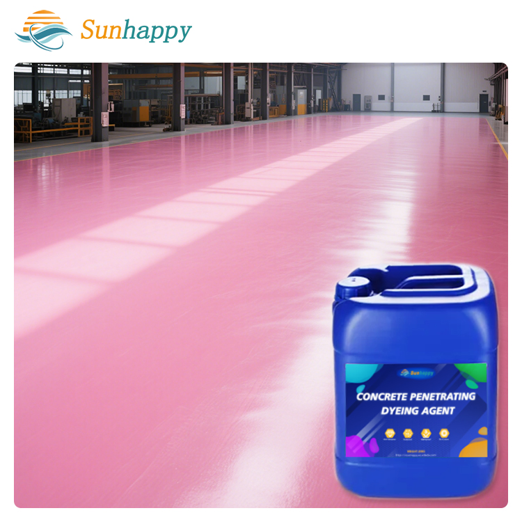 Fast-Curing Dust Proof Easy to Clean Concrete Colorant Multiple Colors for Factory Workshop Warehouse Concrete Dyeing Agent