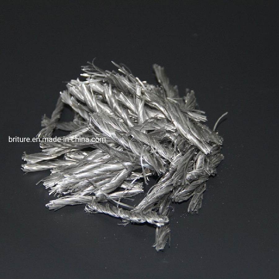 54mm PP Fiber Twisted Bunchy Form Polypropylene Fiber for Industrial Floor