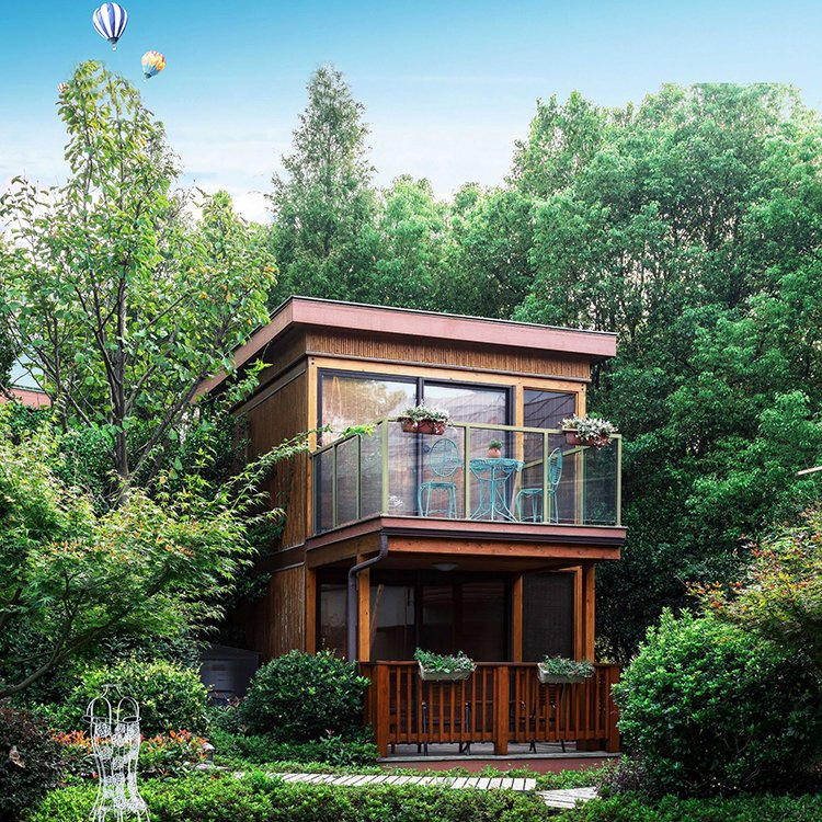 Custom SPF Engineered Wood Portable House Ecological Wooden House UK Wooden Prefabricated Houses Prices