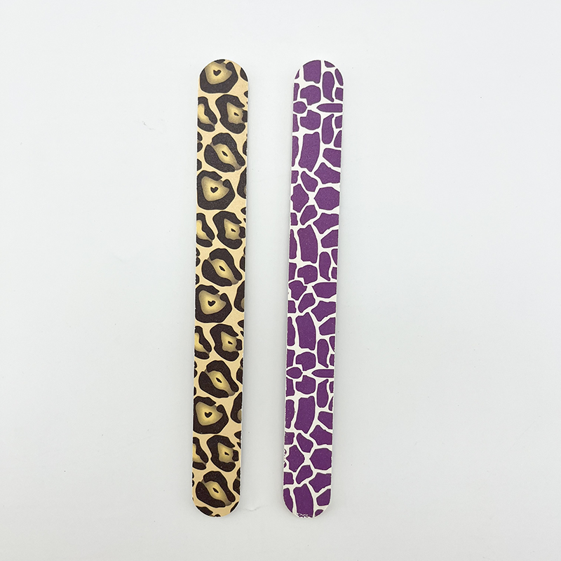 Custom Logo Colorful Patterns Nail Trimming Nail File Polishing Grit Nail Art Nail File