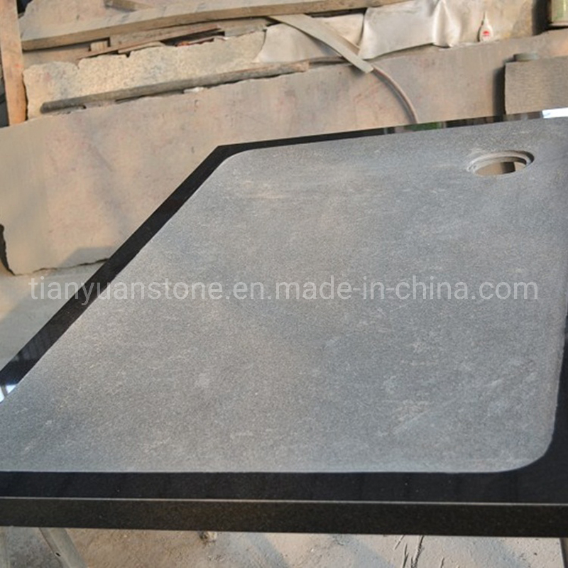 Natural Stone/Granite/Marble Bathroom Corner Bath Shower Tray for Project