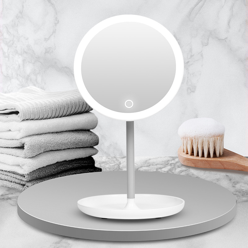 Greenfrom 5X Magnifying Vanity Mirror LED Lights 3 Lighting Modes Dimmable 90 Degree Rotation Touch Screen Gmx1609