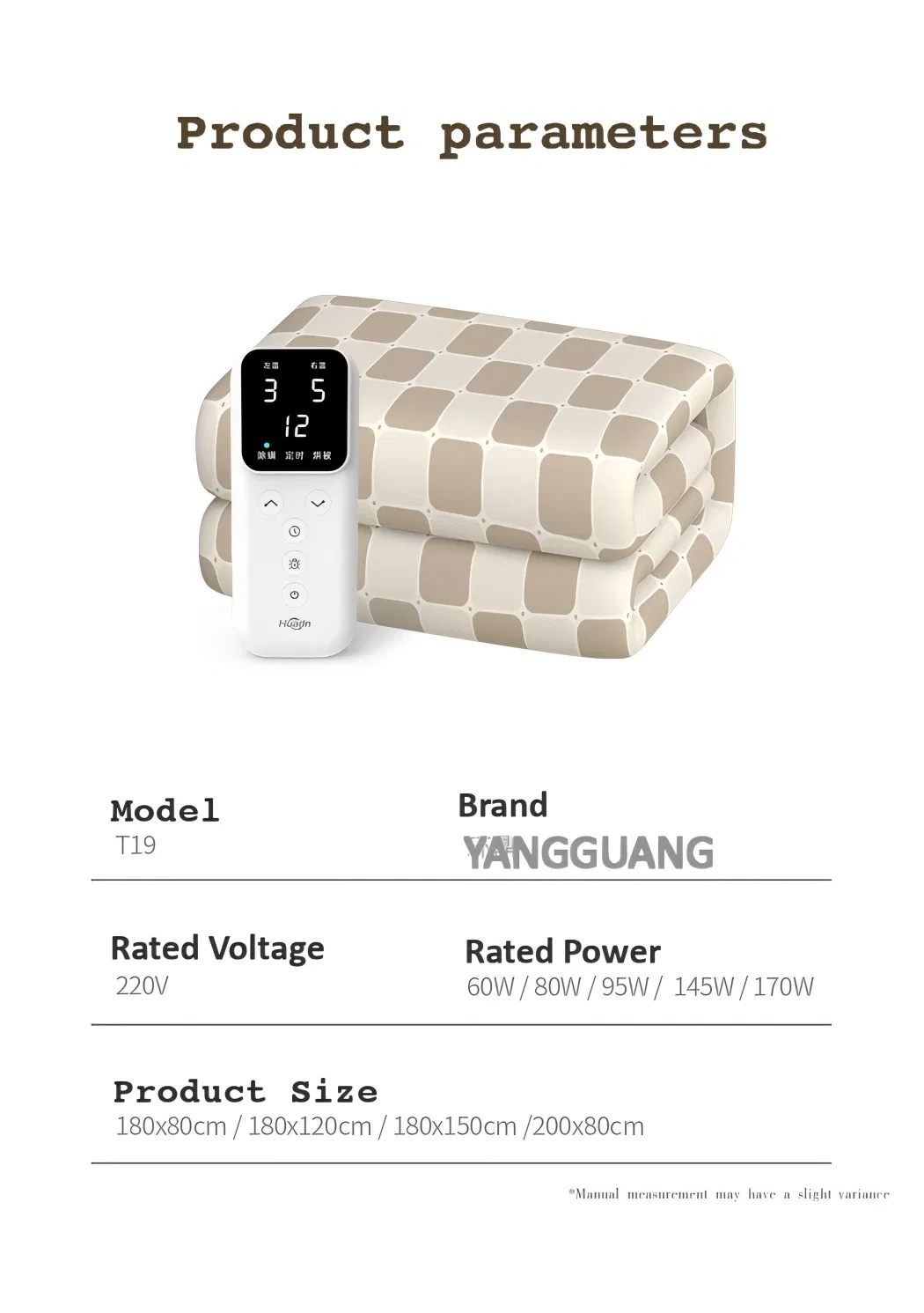 Heating Electric Blanket for Cold Weather, Fast Heating Electric Heating Blanket, Auto Shut off, Multiple Heating Settings