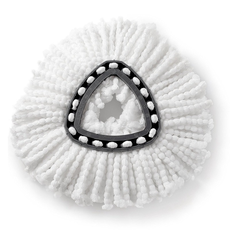 Rotating Triangular Cleaning Cloth Pad Mop Head