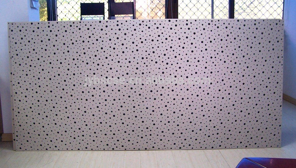 Perforated Acoustic Gypsum Board and Suspension Metal Grid System