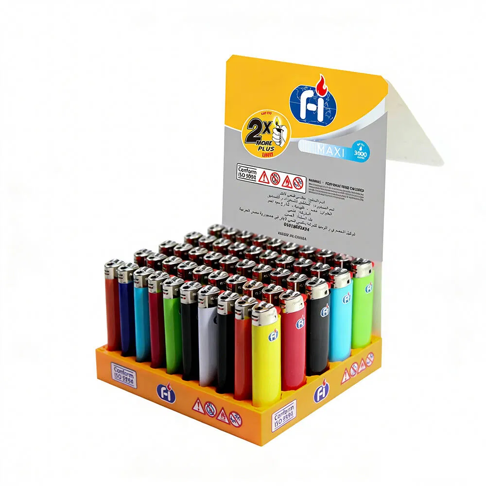 Fast Turnover 3-Pack Retail Blister Packaging Checkout Lighter