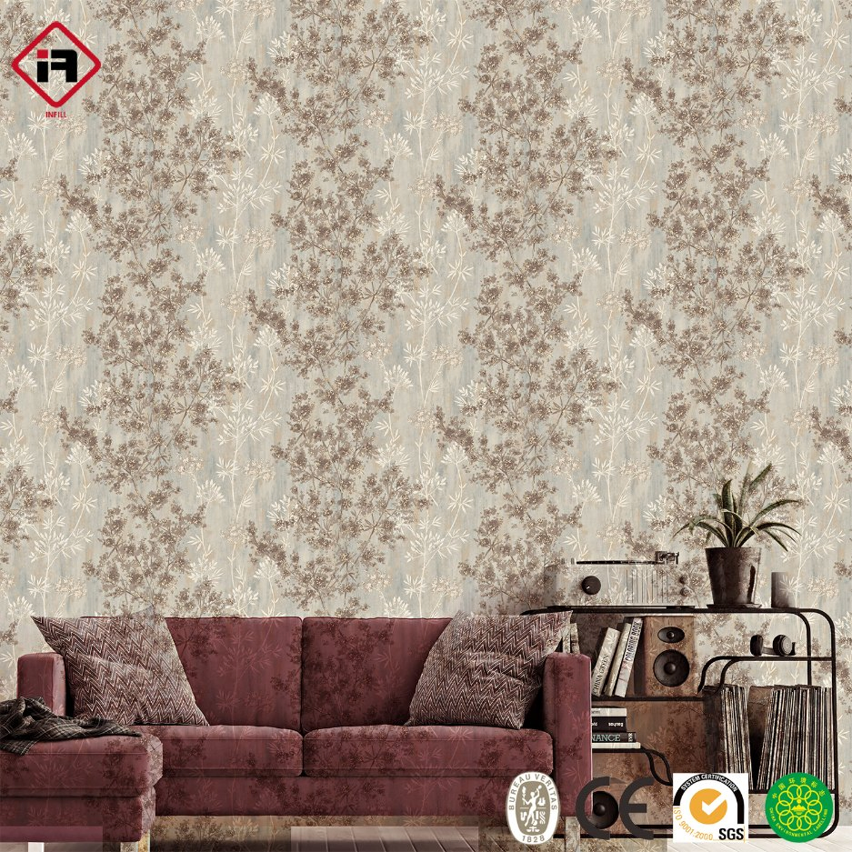 Premium Designer Wallpaper Small Flowers Decorative Wallpaper Wall Decor 1.06m Width Shining Textured Wall Paper Home Decor Glitter Adhesive Wallpaper