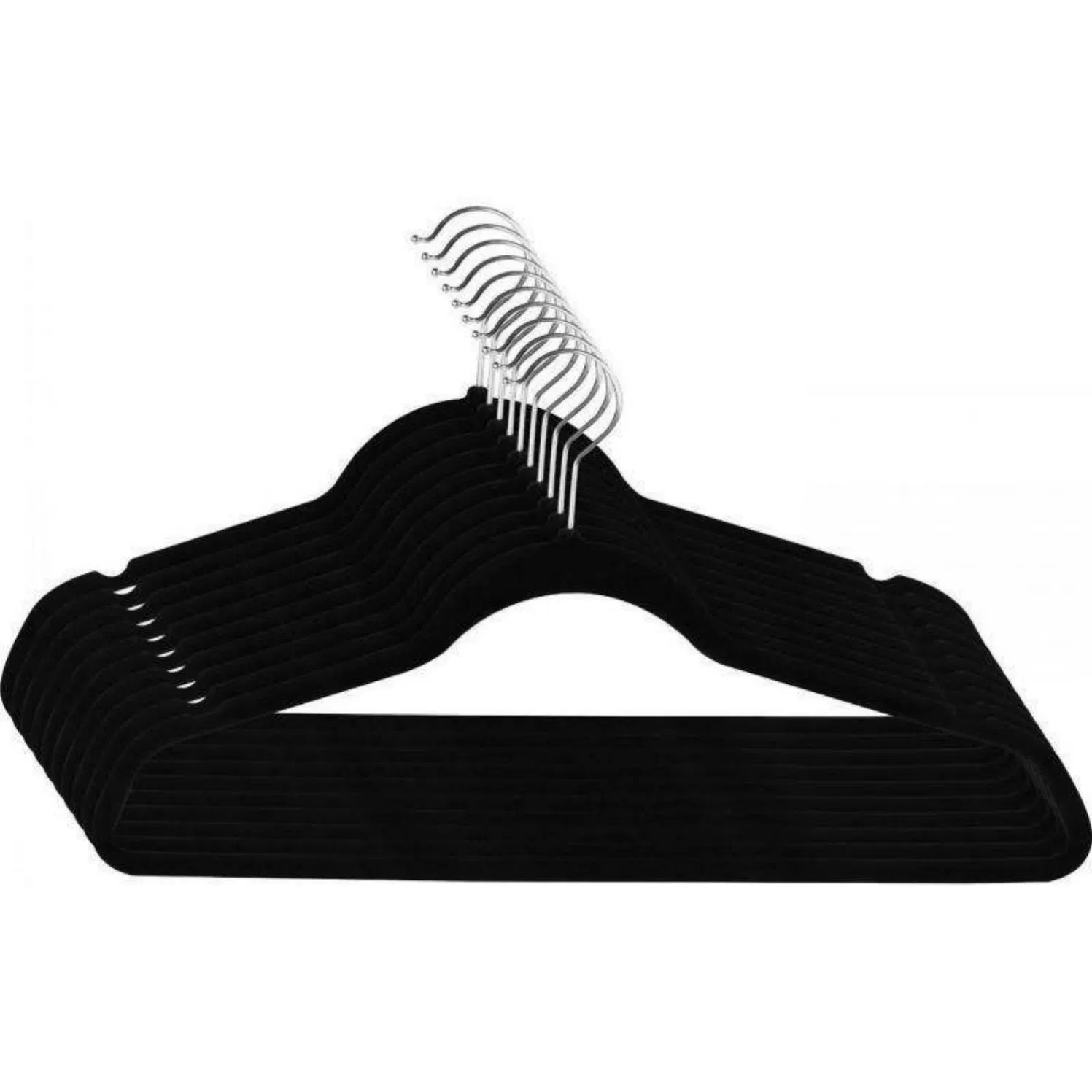 Набор пластиковых вешалок ассорти цветов для дома