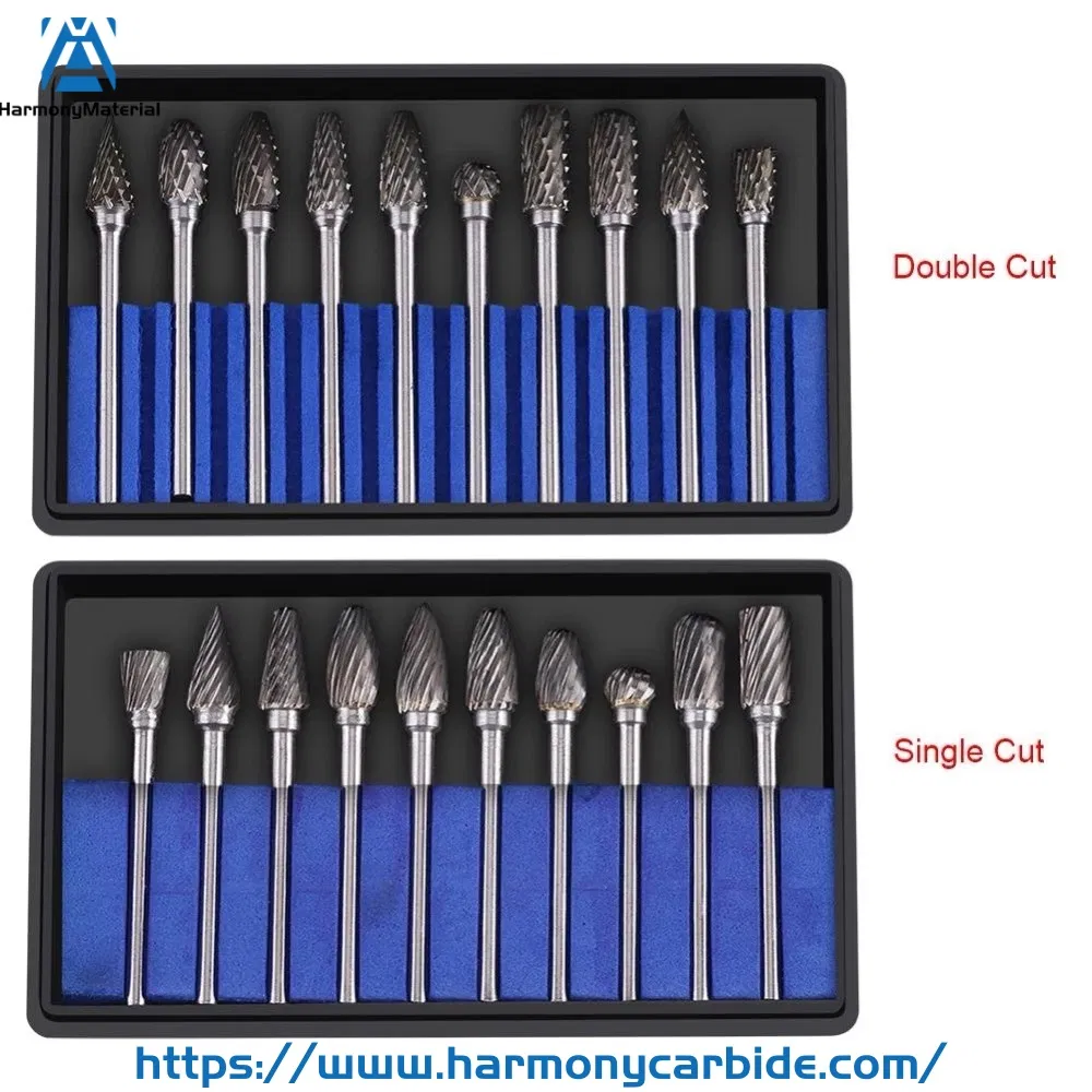 Набор твердосплавных фрез для гравировки и зачистки, 3/32 дюйма