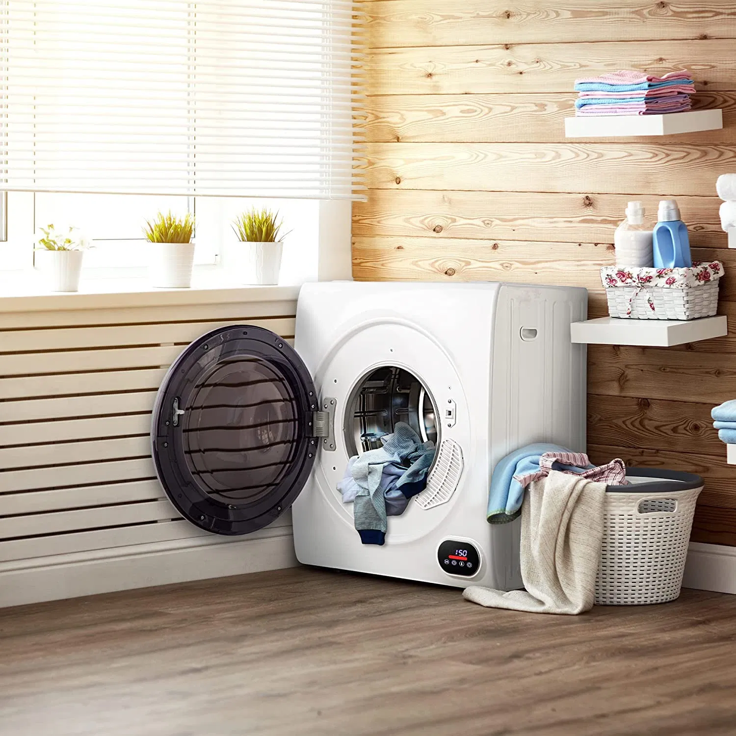 Large Capacity 90L Portable Clothes Dryer for Apartments, Dorms