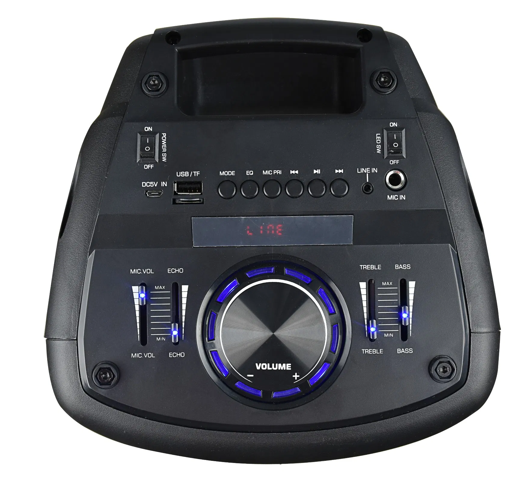 Портативная Bluetooth колонка ED-609 с LED-подсветкой для караоке