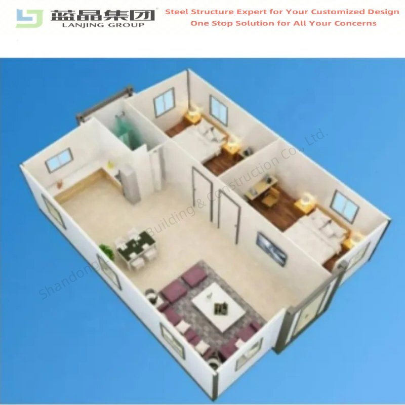 High Quality 20/40 FT Prefab Portable Container Fold out House Expandable Container Home Mobile Home Modular House Tiny Home Foldable House Mini Modular Homes