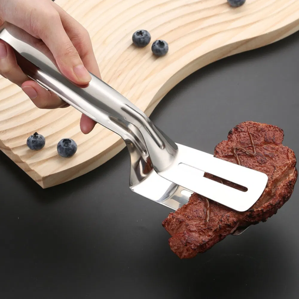 Multifunctional Steak Clip Frying Shovel BBQ Tongs Frying Fish Spatula Mi25748