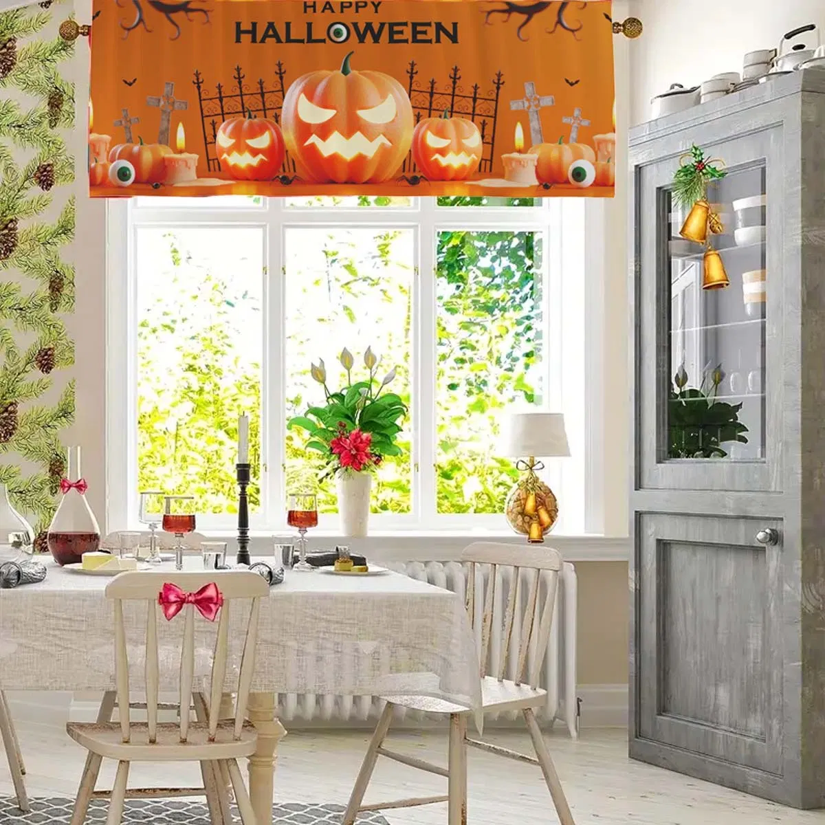 Blackout Curtains, Window Ambient Fabric, Kitchen Partition Curtains, Polyester Fabric Ambient Curtains, Drapes