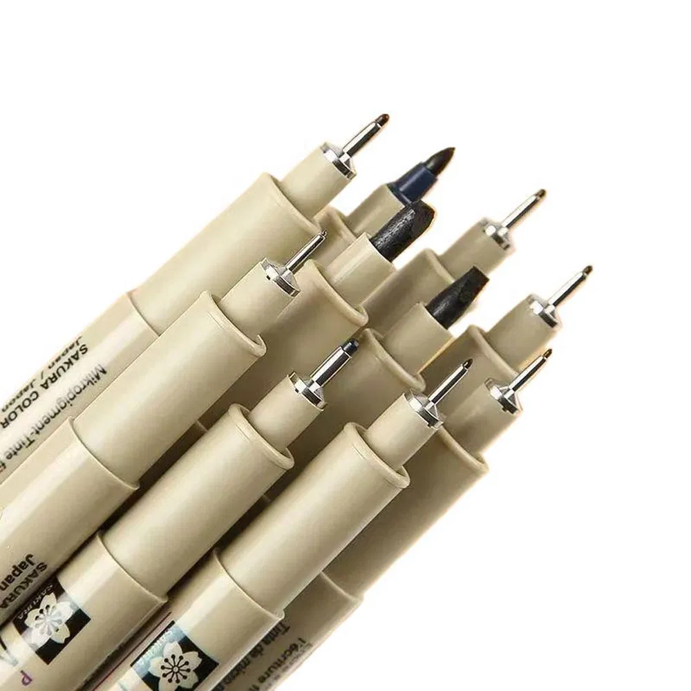 Waterproof Sakura Draw Fine Line Micron Sketching Marker Needle Nail Art Pen for Artist Designer Architect