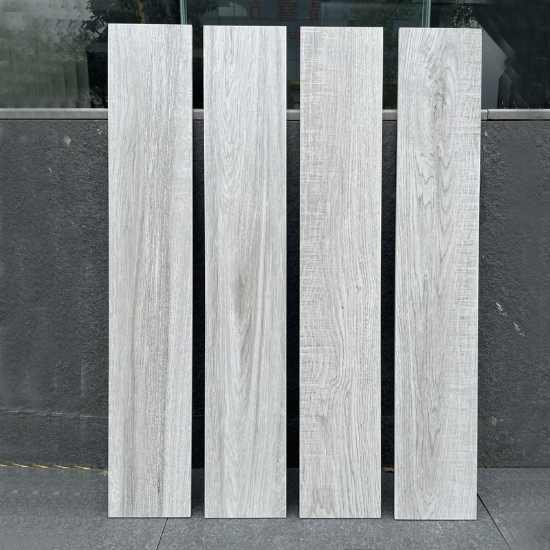 China Factory Indoor Home Living Room Floor Tiles 150X900mm Wood Look Porcelain Tile
