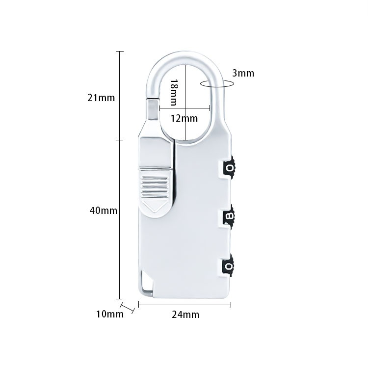 Combination Camp Locks Zinc Alloy Waterproof Safe Lock Digital Padlock