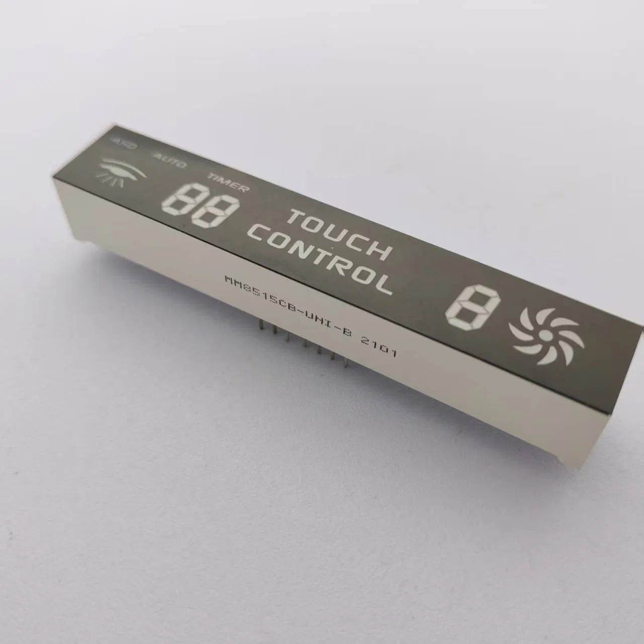 Custom Blue 7 Segment LED Display Touch Button for Temperature Control