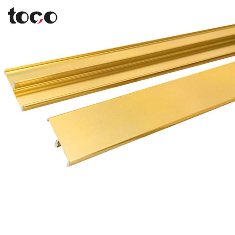 Durable Aluminum Edge Banding Profile Flooring Metal Tile Corner Trim
