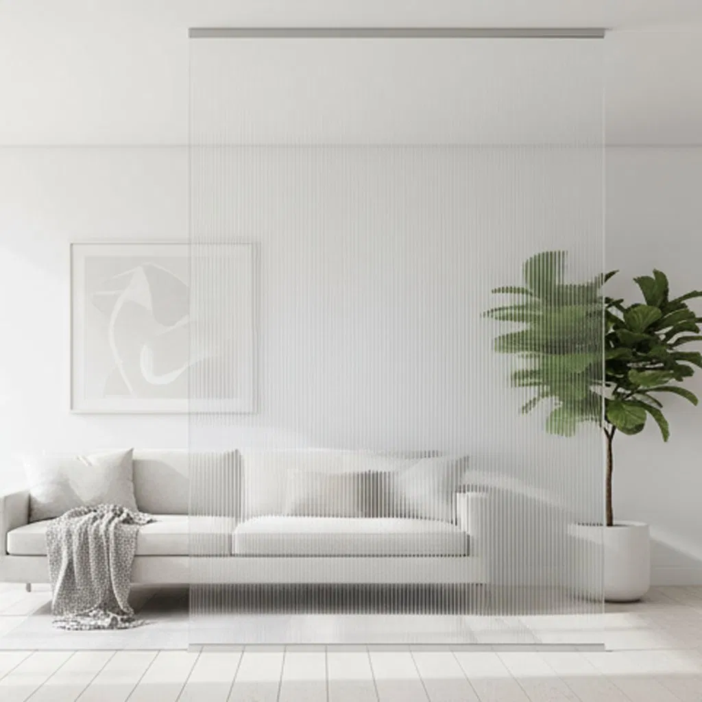 Customizable Acid-Etched Frosted Glass for Modern Design Needs