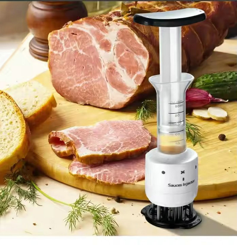 in 1 Meat Injector 30 Stainless Steel Meat Tenderizer Needle Wbb29866