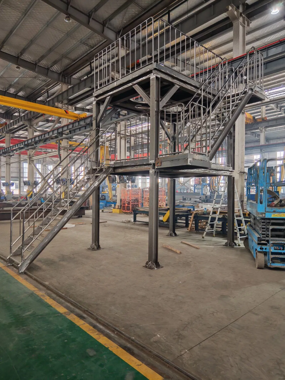 Factory Direct Export Fire Prevention Stainless Steel Staircases for Warehousing