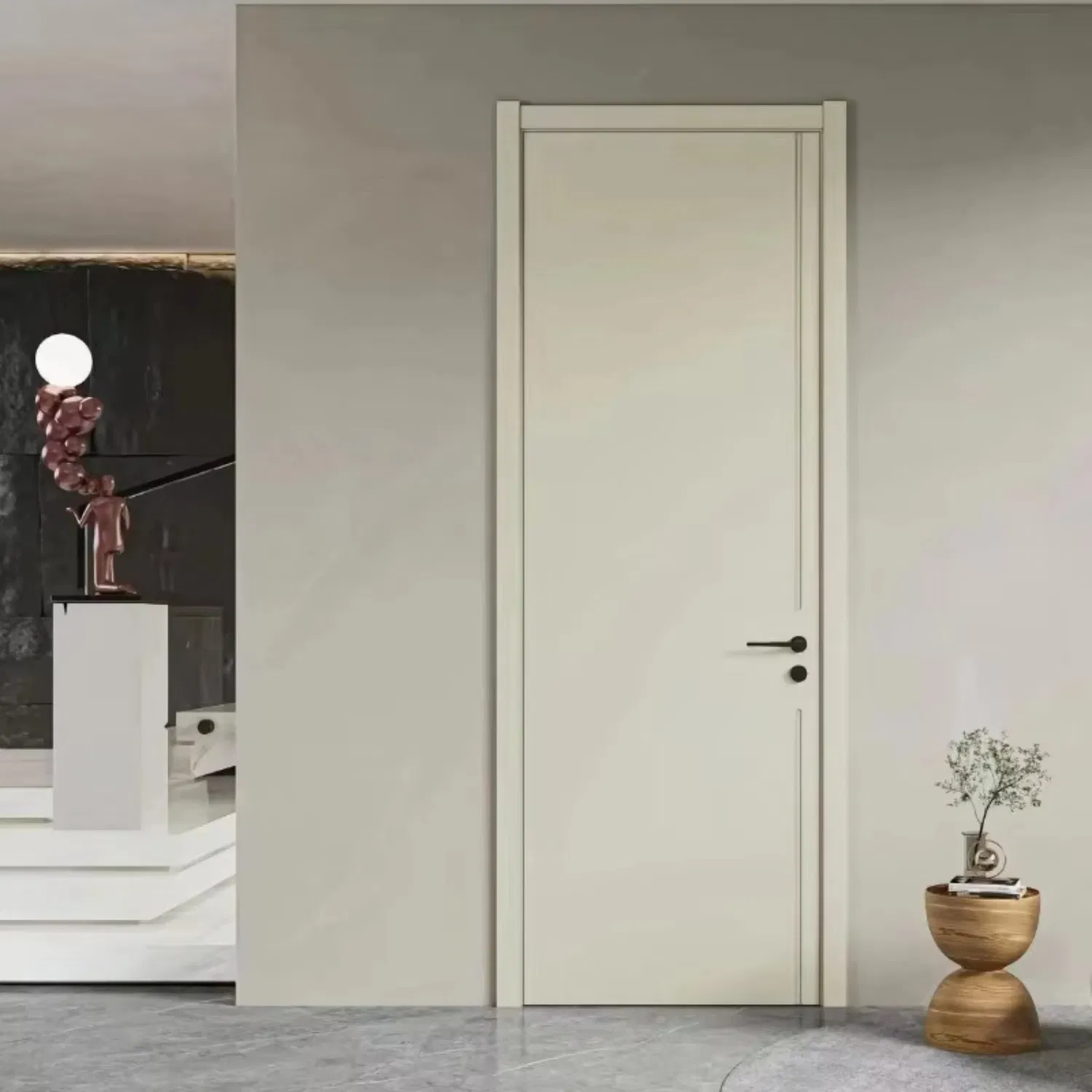 Elegant 2025 WPC Wood Wooden Interior Doors for Hotels and Apartments