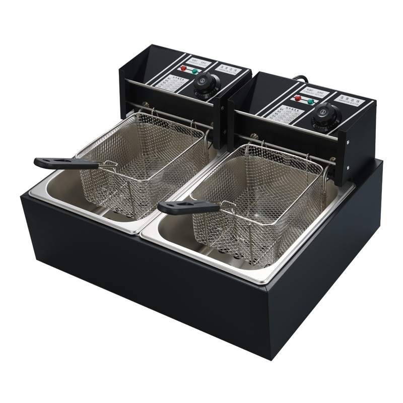 12L 6L Commercial Potato Chips Fryer Machine Donut Fryer Machine Frying Machine Chicken Deep Fryer Machine Electric French Fries Fryer Machine