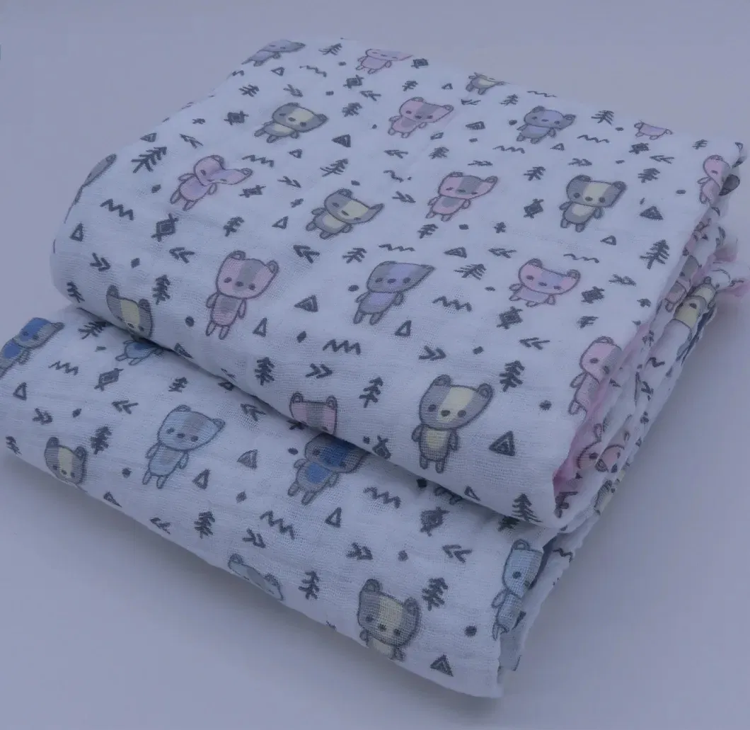 Luxurious 100% Organic Cotton Muslin Baby Blanket for All Seasons