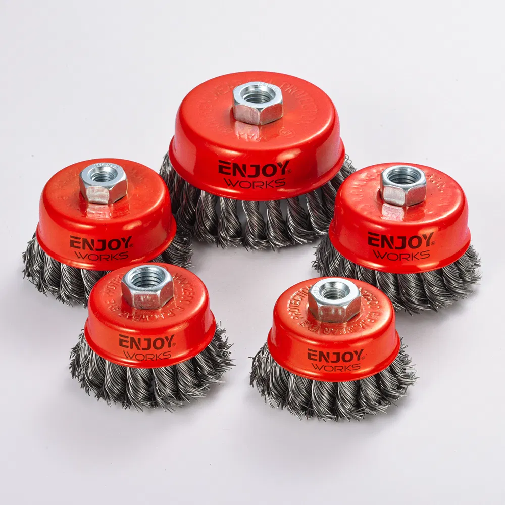 Steel Wire Wheel Knotted Cup Brush Rotary Steel Wire Brush