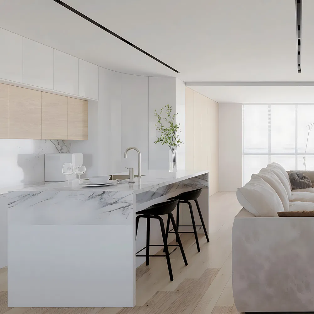 Customizable Solid Surface Vanity Tops OEM/ODM for Modern Kitchens