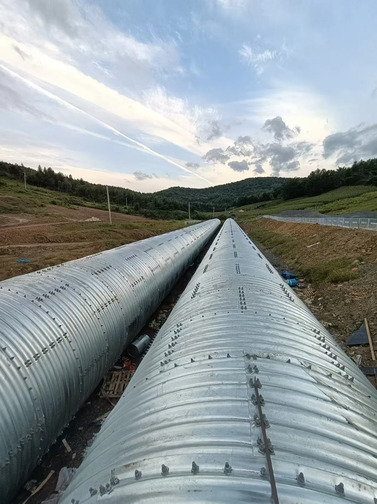 Large Diameter Galvanized Corrugated Steel Culvert Pipe Road Culverts